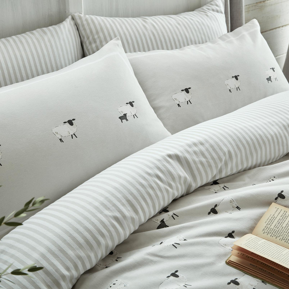 Sheep Oatmeal Duvet Cover Set - SHEEP01DQ_CAMEO_SHEEP_OATMEAL_DOUBLE_DUVET_COVER_02.jpg