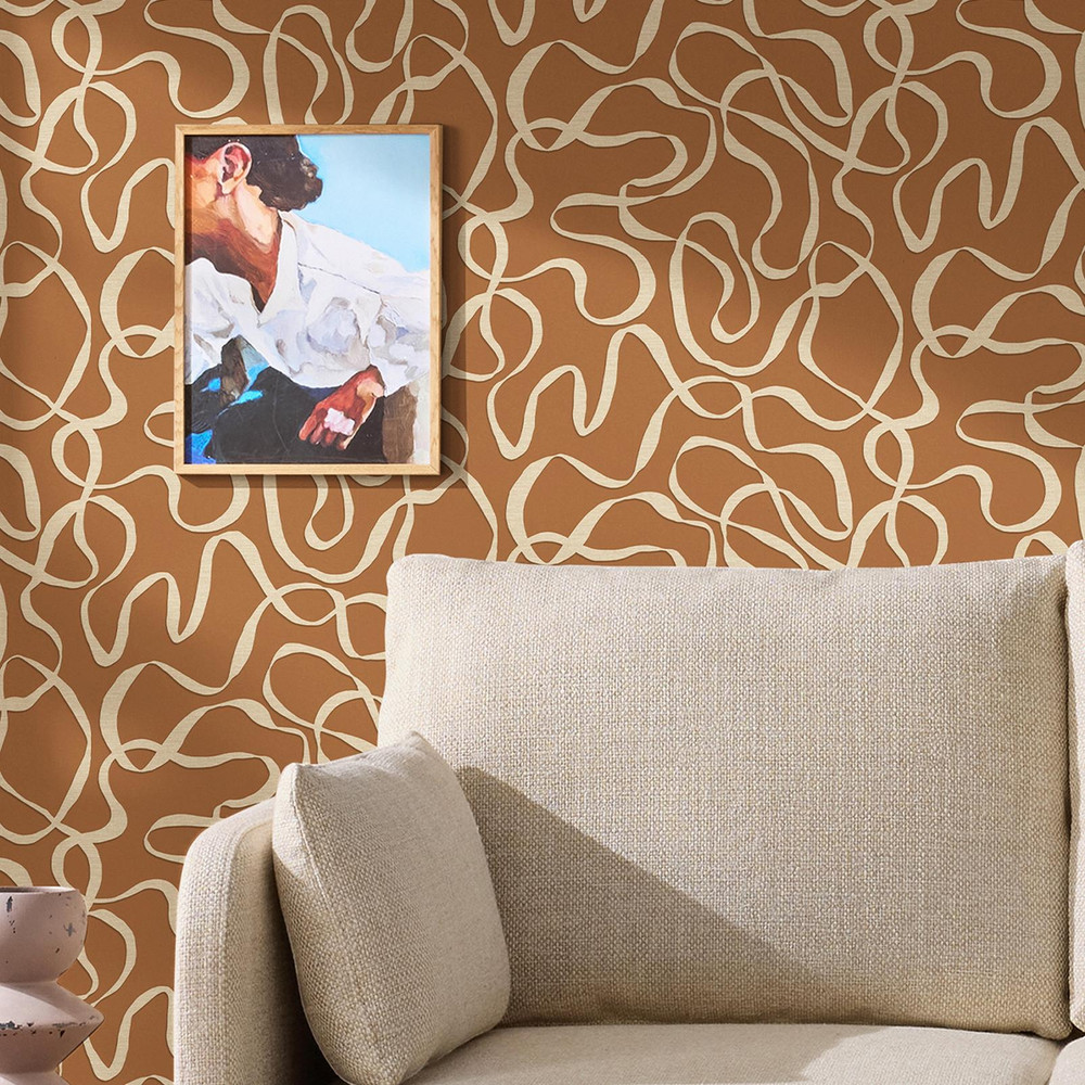 Made Varri Burnt Orange Wallpaper - 145212_ROOMSET_VARRI BURNT ORANGE_01.jpg
