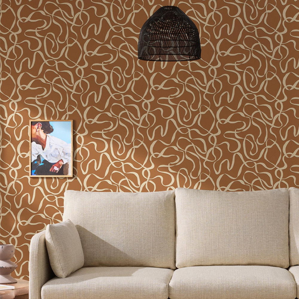 Made Varri Burnt Orange Wallpaper - 145212_ROOMSET_VARRI BURNT ORANGE_02.jpg