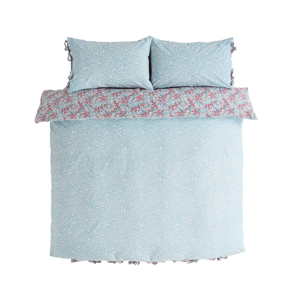 Clover Powder Blue/Madder Duvet Cover Set - WMCLOV01DQ_CUTOUT_CLOVER_POWDER_BLUE-MADDER_DOUBLE_DUVET_COVER_02.jpg