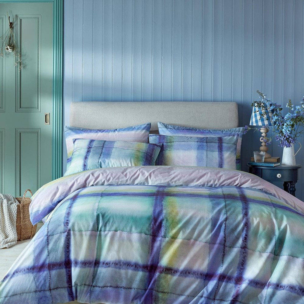 Hebrides Tartan Atlantic Duvet Cover Set - BGHEB01DQ_ROOMSET_HEBRIDES_TARTAN_ATLANTIC_DOUBLE_DUVET_COVER__02.jpg