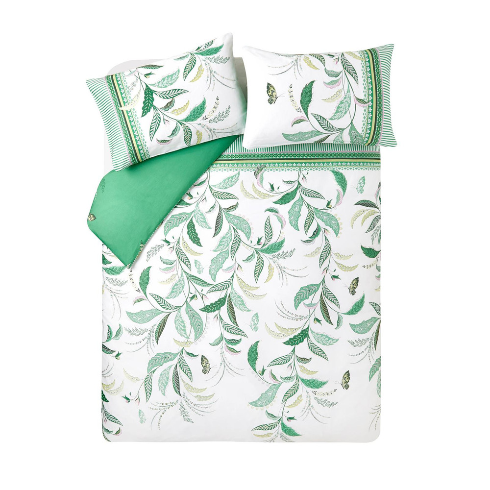 Fern Garden Spring Green Duvet Cover Set - SMFERN01DQ_CUTOUT_FERN_GARDEN_SPRING_GREEN_DOUBLE_DUVET_COVER_01.jpg