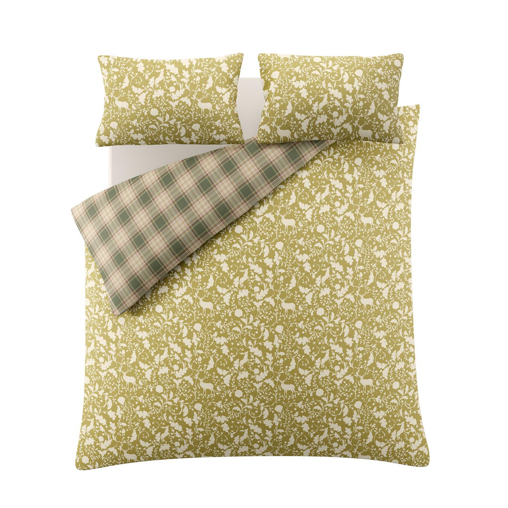 Litton Olive Green Duvet Cover Set - LALITTEN01DQ_CUTOUT_LITTON_OLIVE_GREEN_DOUBLE_DUVET_COVER_01.jpg