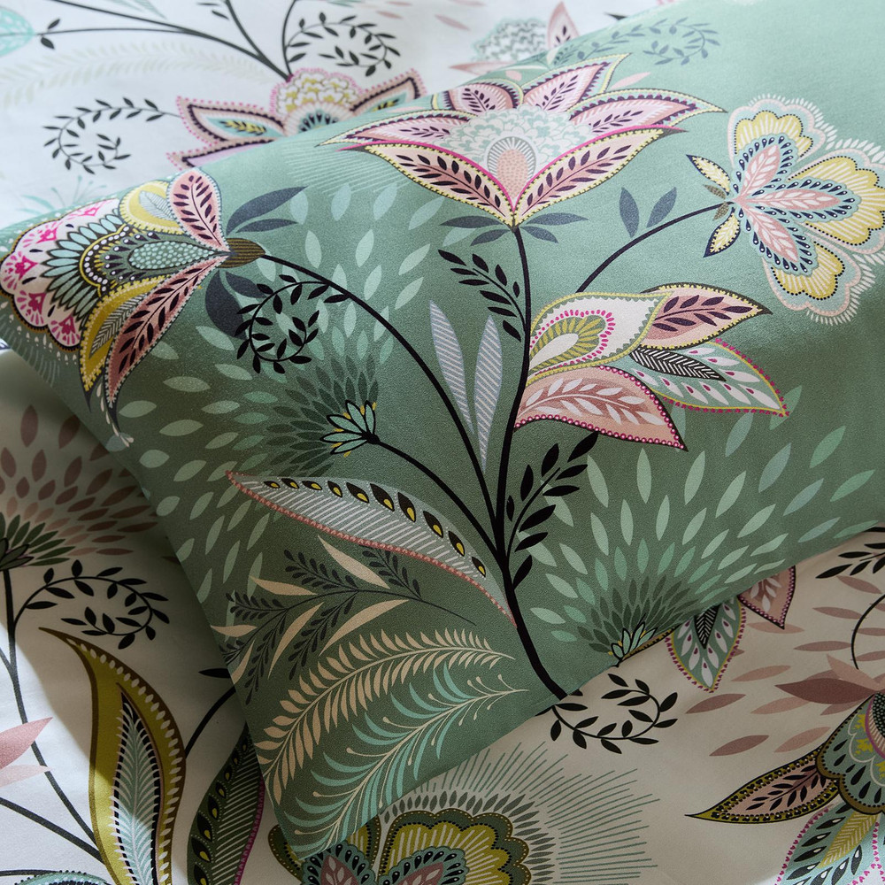 Passiflora Light Stone/Sage Duvet Cover Set - SMPASS01DQ_CAMEO_PASSIFLORA_LIGHT_STONE-SAGE_DOUBLE_DUVET_COVER_01.jpg