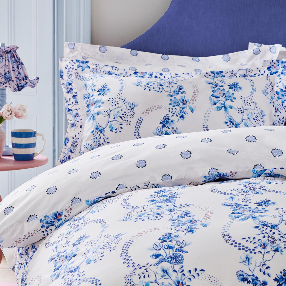 Road Floral Cornflower Duvet Cover Set - CKROADF01DQ_CAMEO_ROAD_FLORAL_CORNFLOWER_DOUBLE_DUVET_COVER_01.jpg
