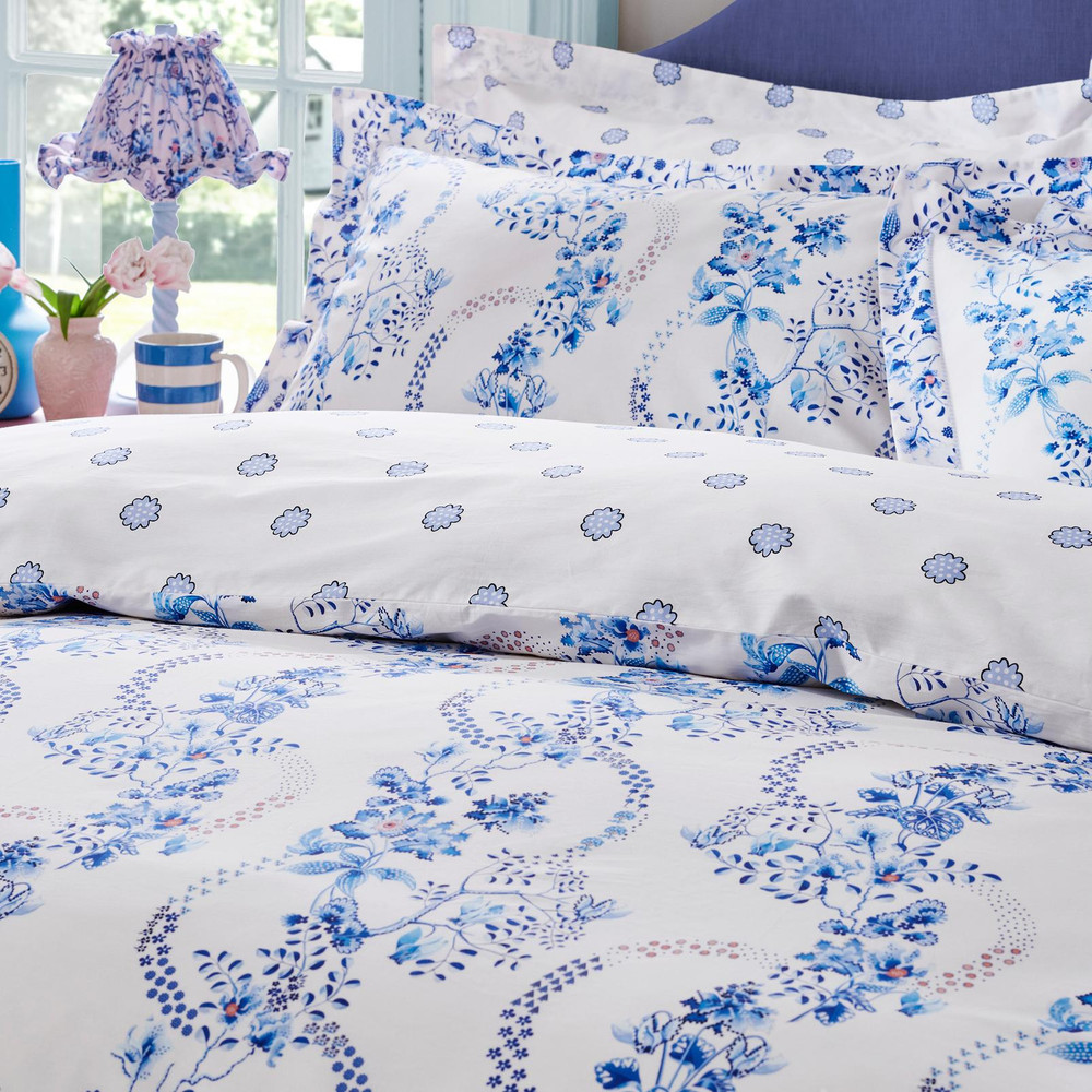 Road Floral Cornflower Duvet Cover Set - CKROADF01DQ_CAMEO_ROAD_FLORAL_CORNFLOWER_DOUBLE_DUVET_COVER_02.jpg