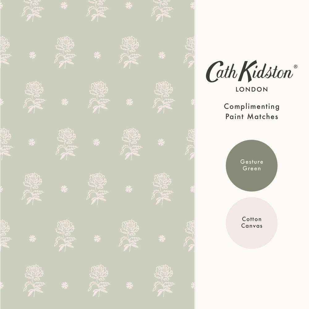 Cath Kidston Spitalfield Bunches Sage Wallpaper - 145330_FLATLAY_SPITALFIELD BUNCHES SAGE_01.jpg