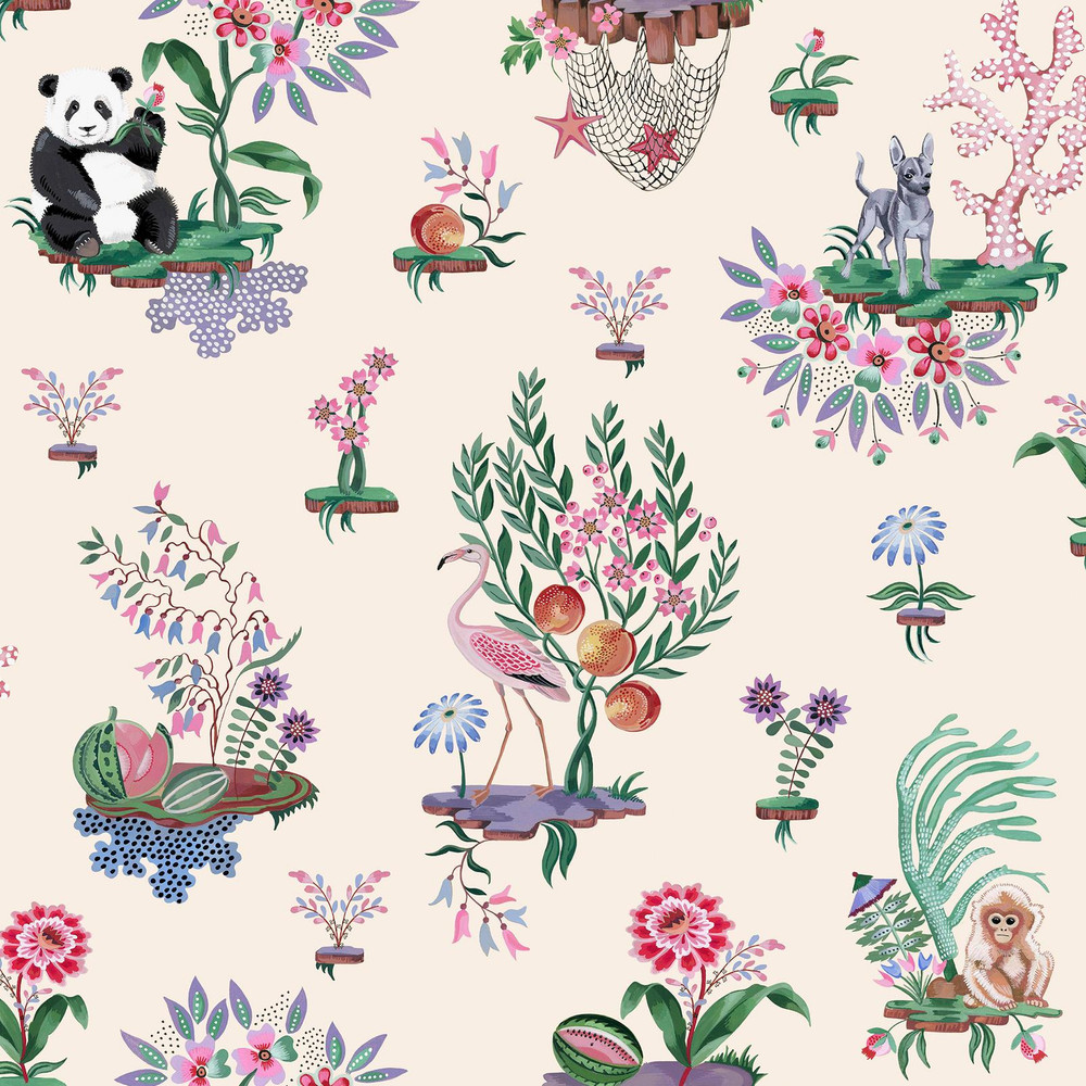 Cath Kidston Chihuahua Island Cream Wallpaper - 145331_TILE_CHIHUAHUA ISLAND CREAM_01.jpg