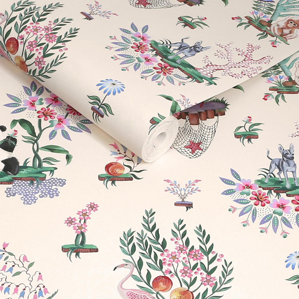 Cath Kidston Chihuahua Island Cream Wallpaper - 145331_ROLLSHOT_CHIHUAHUA ISLAND CREAM_01.jpg