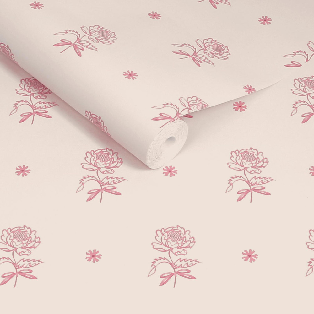 Cath Kidston Spitalfield Bunches Pink Wallpaper - 145329_ROLLSHOT_SPITALFIELD BUNCHES PINK_01.jpg