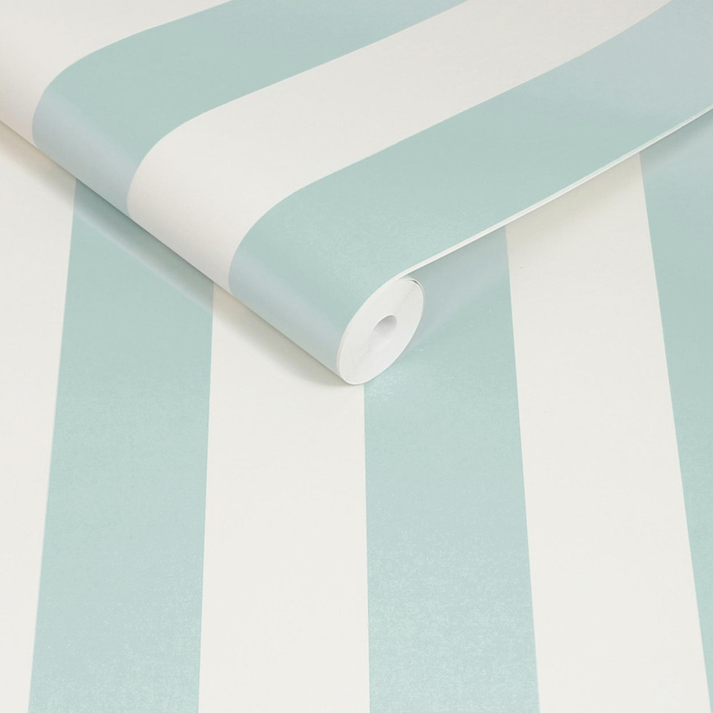 Cath Kidston Canopy Stripe Duck Egg Blue Wallpaper - 145328_ROLLSHOT_CANOPY STRIPE DUCK EGG BLUE_01.jpg