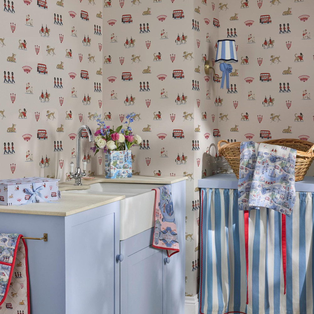 Cath Kidston Queenie's London Cream Wallpaper - 145324_ROOMSET_QUEENIES LONDON CREAM_01.jpg