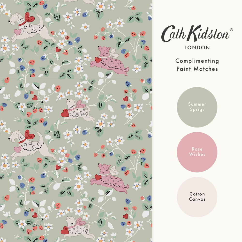 Cath Kidston Puppy Dream Floral Sage Wallpaper - 145325_FLATLAY_PUPPY DREAM FLORAL SAGE_01.jpg