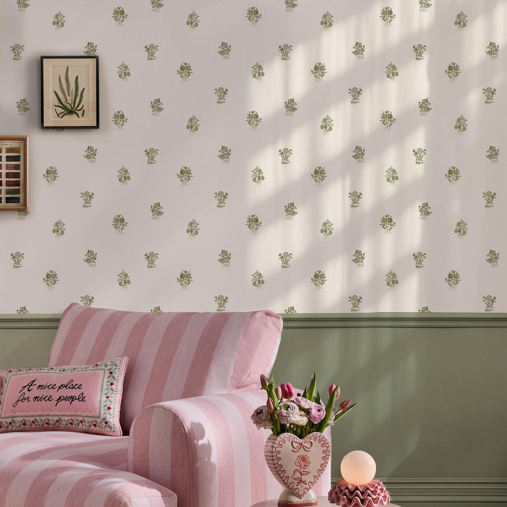 Cath Kidston Kingdom Posey Sage Wallpaper - 145322_ROOMSET_KINGDOM POSEY SAGE_02.jpg