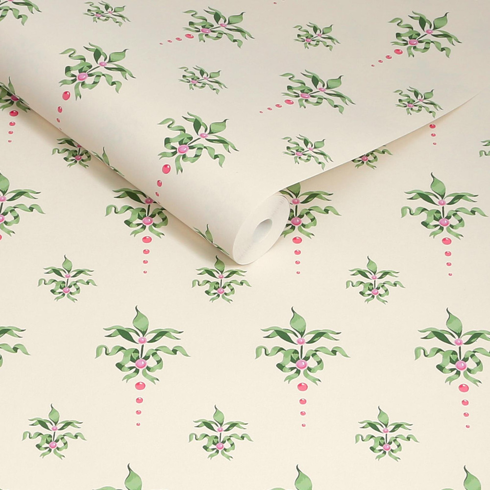 Cath Kidston Cath Crest Cream Wallpaper - 145321_ROLLSHOT_CATH CREST CREAM_01.jpg