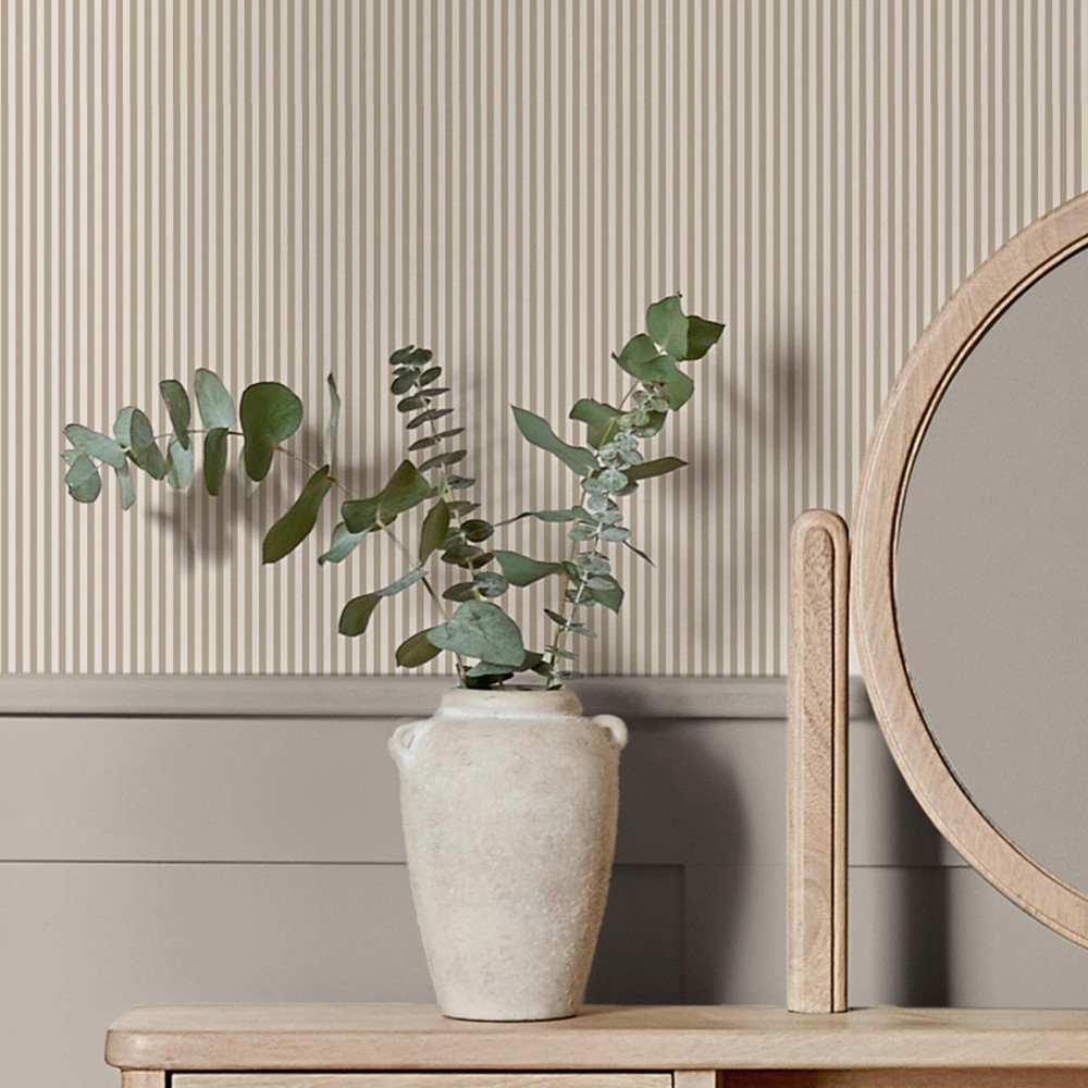 Next Natural Ticking Stripe Wallpaper - 145606_ROOMSET_NATURAL TICKING STRIPE_02.jpg