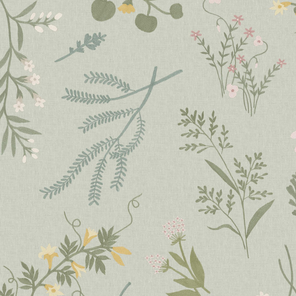 Next Sage Stitch Floral Wallpaper - 145612_TILE_SAGE STITCH FLORAL_01.jpg