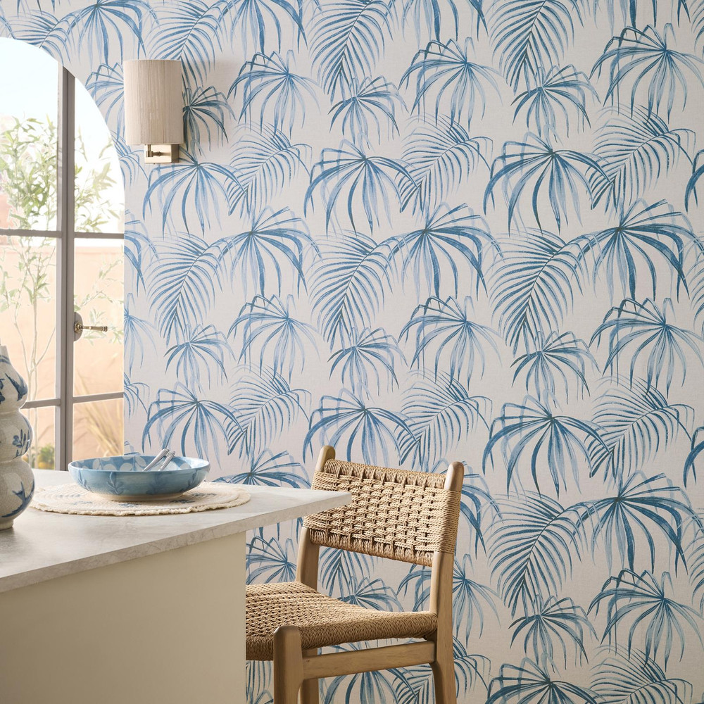 Next Cream Palm Print Wallpaper - 145492_ROOMSET_CREAM PALM PRINT_01.jpg