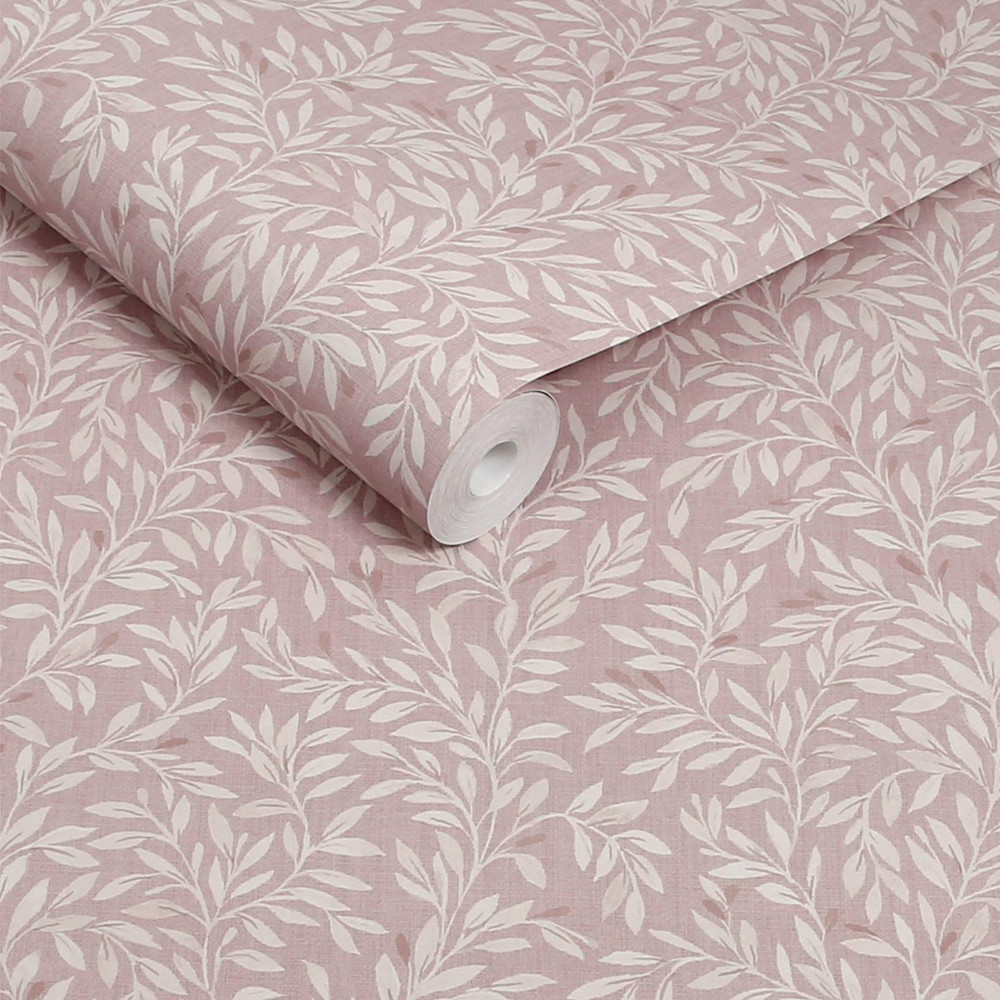 Next Blush Ditsy Leaf Wallpaper - 145595_ROLLSHOT_BLUSH DITSY LEAF_01.jpg
