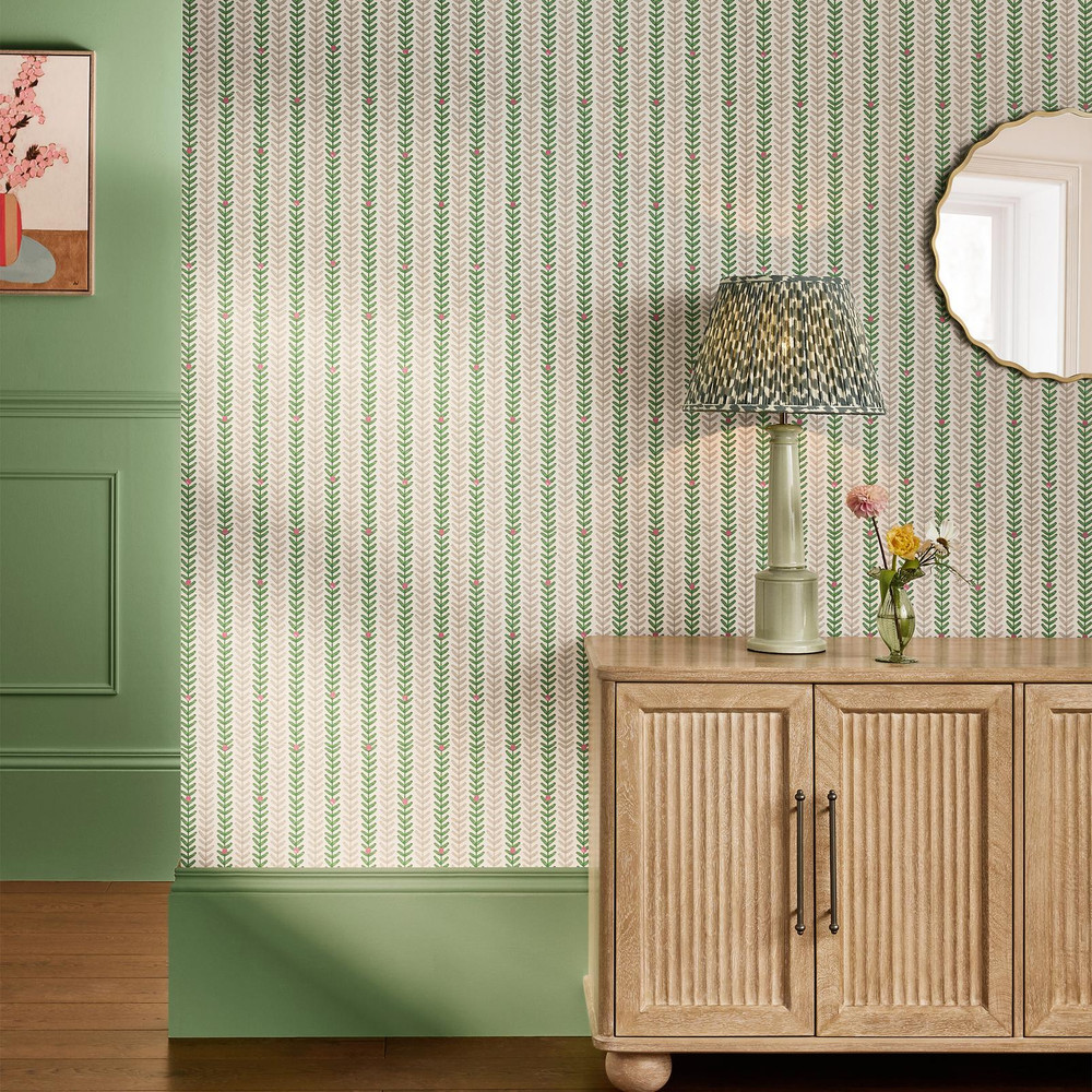 Next Painterly Stripe Green Wallpaper - 143283_ROOMSET_PAINTERLY STRIPE GREEN_01.jpg