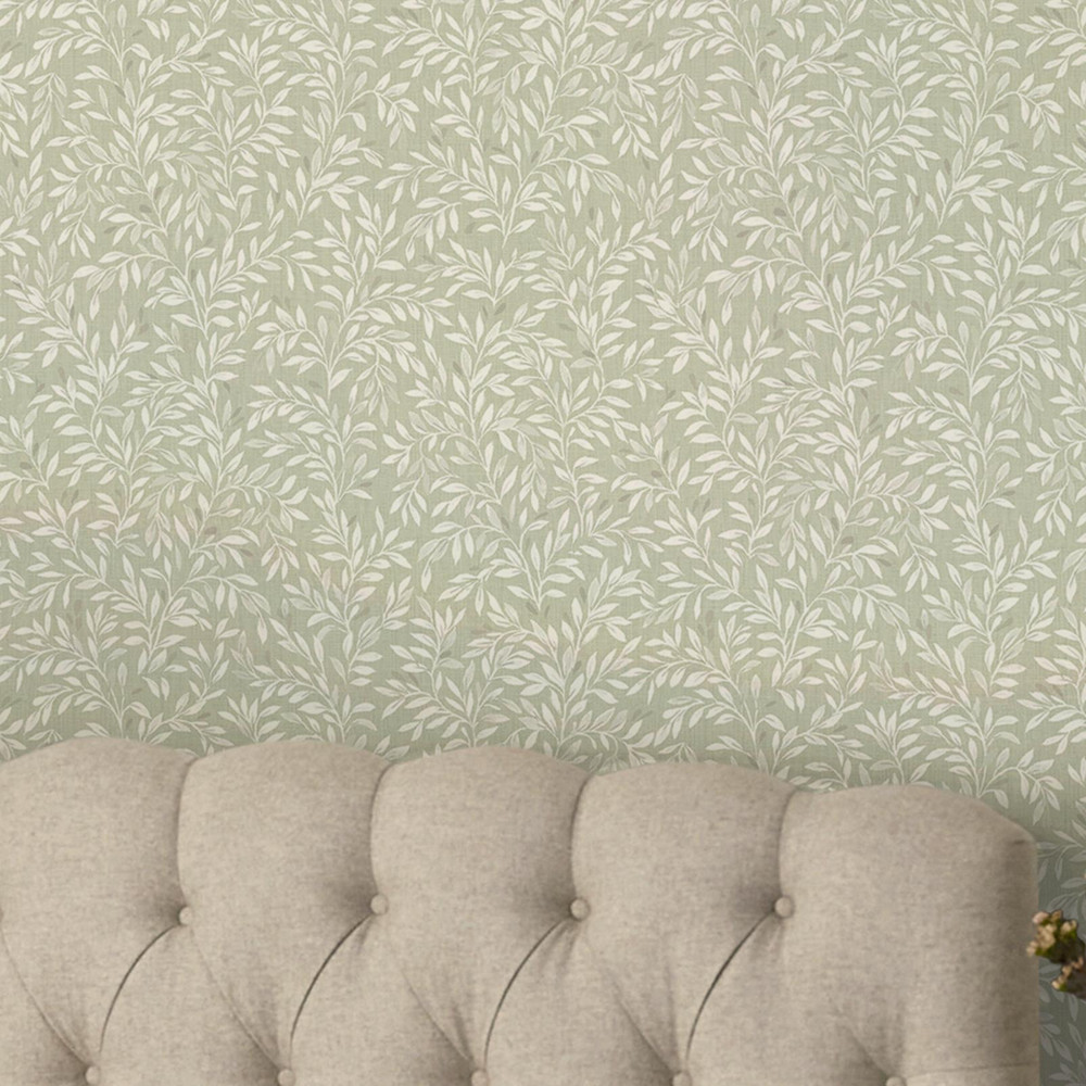 Next Sage Ditsy Leaf Wallpaper - 145597_ROOMSET_SAGE DITSY LEAF_02.jpg