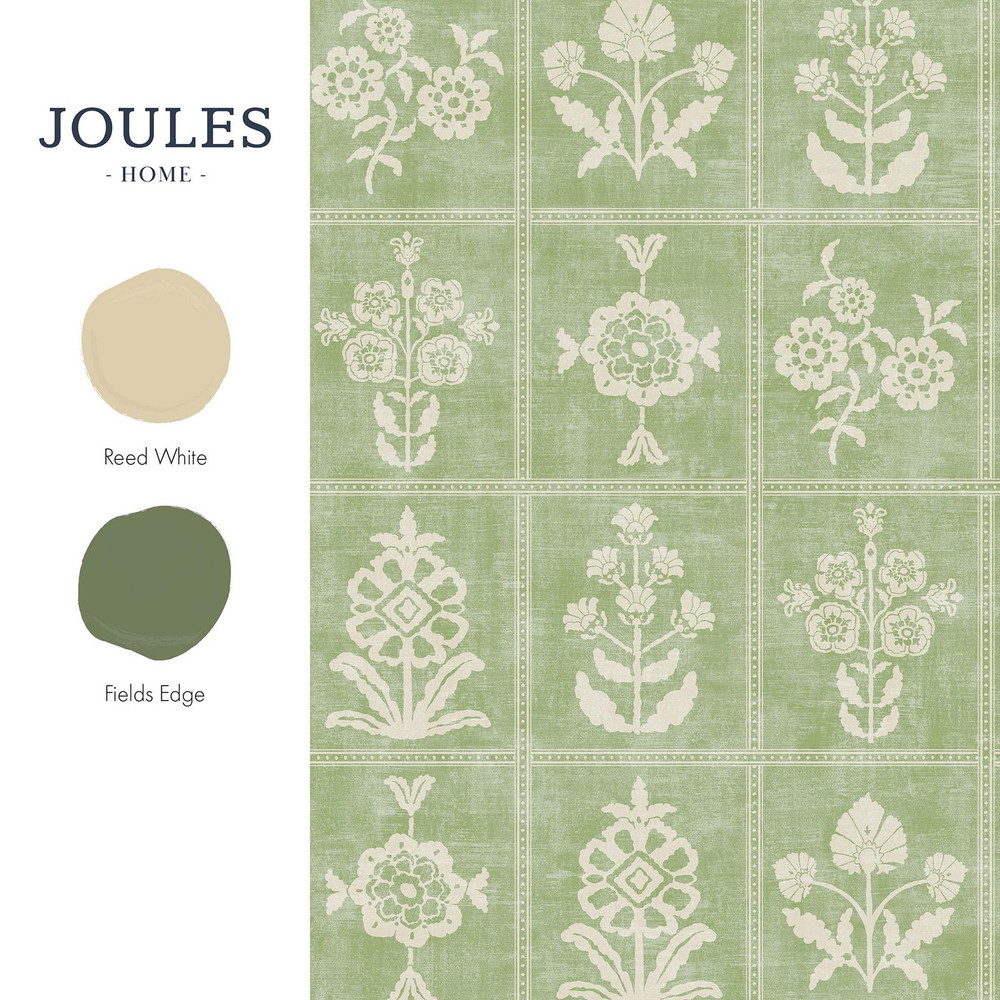 Joules Garden Floral Grid Pistachio Green Wallpaper - 145392_FLATLAY_GARDEN FLORAL GRID PISTACHIO GREEN_01.jpg