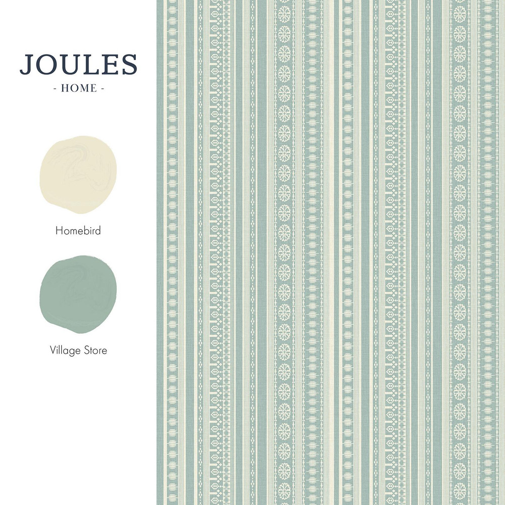 Joules Decorative Stripe Duck Egg Blue & Cream Wallpaper - 145396_FLATLAY_DECORATIVE STRIPE DUCK EGG BLUE AND CREAM_01.jpg