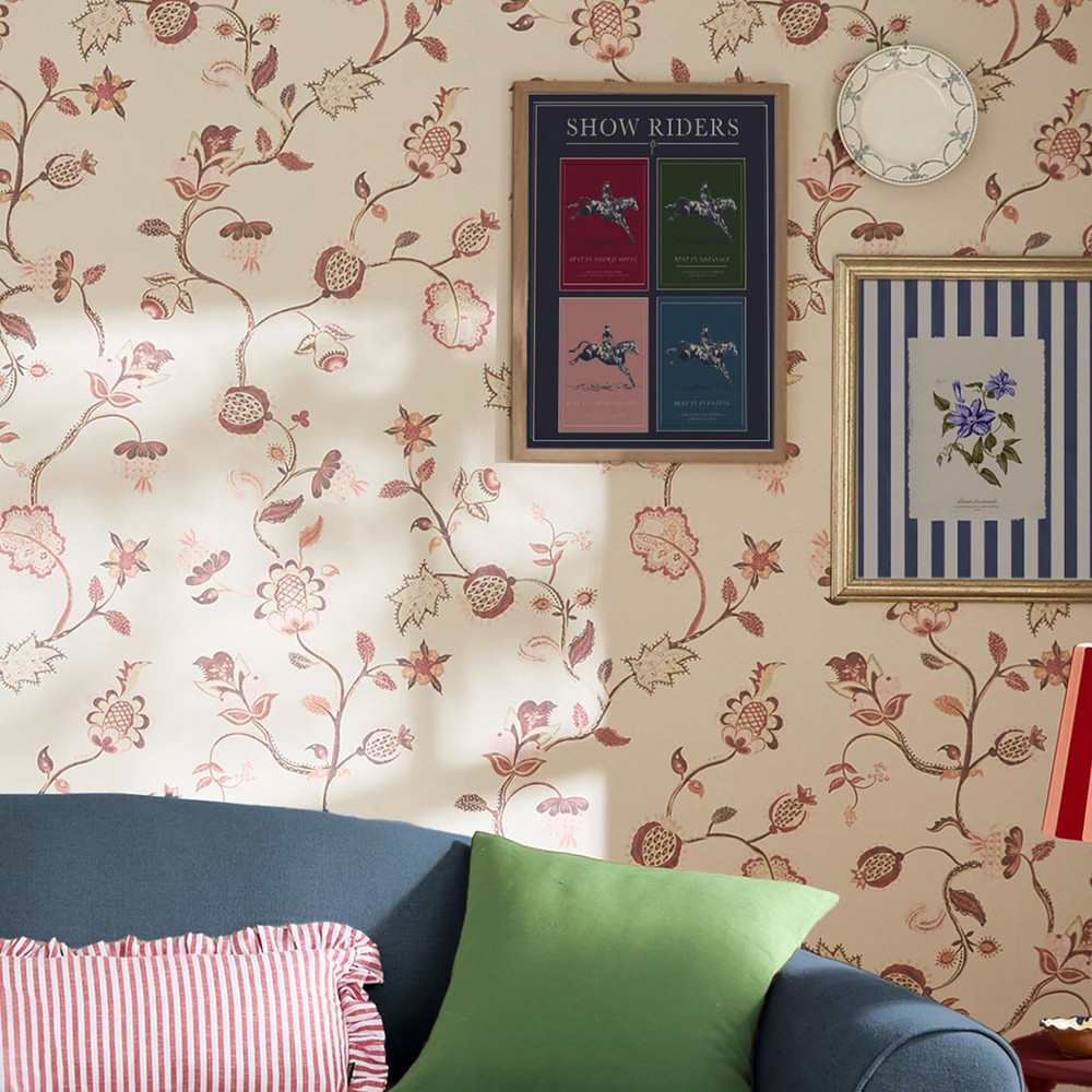 Joules Tree Of Life Floral Red & Pink Wallpaper - 145386_ROOMSET_TREE OF LIFE FLORAL_02.jpg