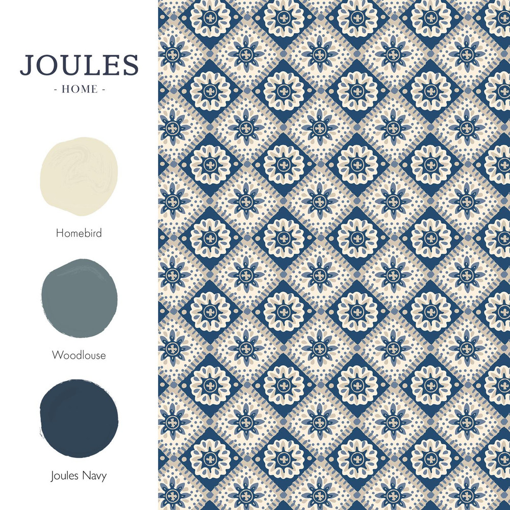 Joules Meadow Geo Navy & Cream Wallpaper - 145387_FLATLAY_MEADOW GEO NAVY AND CREAM_01.jpg