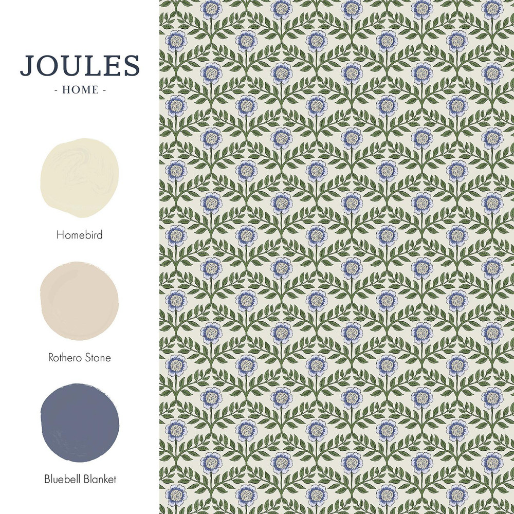 Joules Stately Floral Green & Blue Wallpaper - 145390_FLATLAY_STATELY FLORAL GREEN AND BLUE_01.jpg
