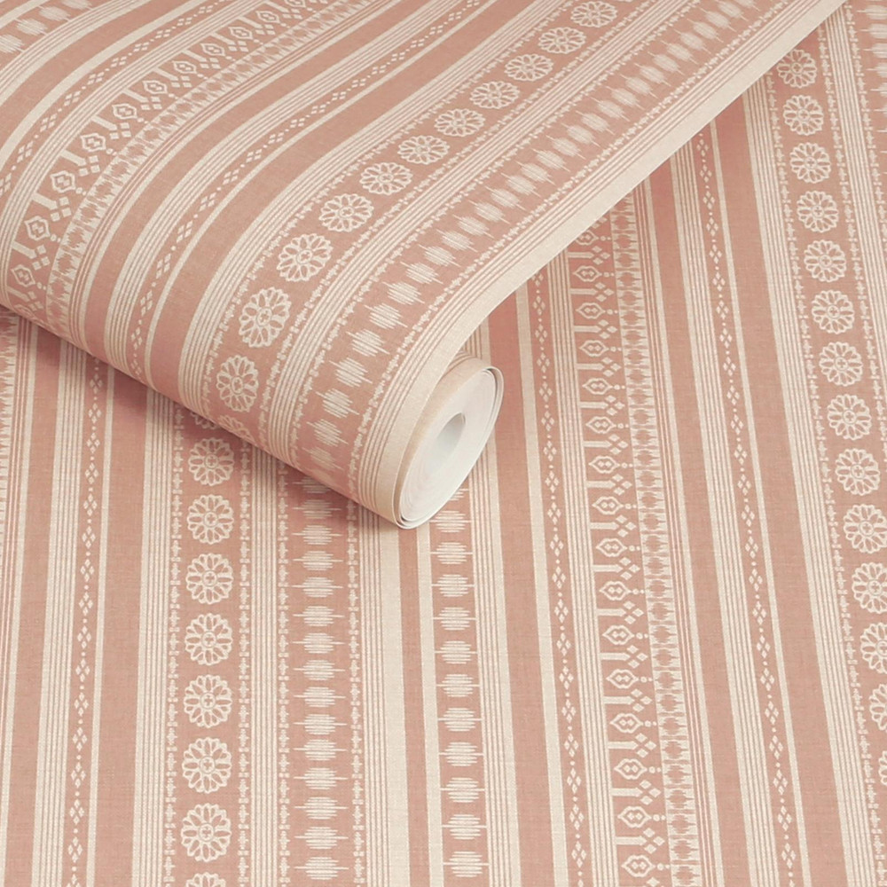 Joules Decorative Stripe Pink Wallpaper - 145381_ROLLSHOT_DECORATIVE STRIPE PINK_01.jpg
