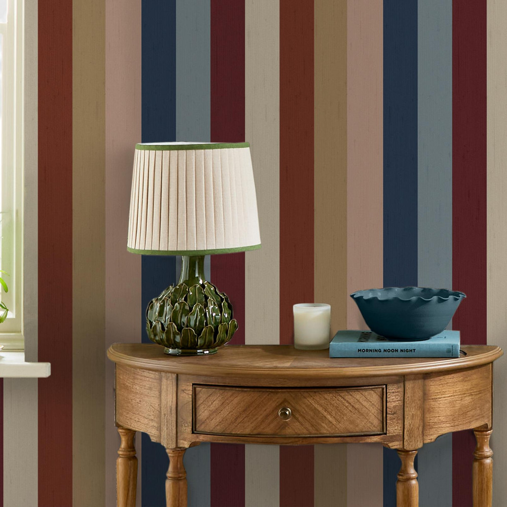 Joules Heritage Stripe Multi Wallpaper - 145380_ROOMSET_HERITAGE STRIPE_02.jpg