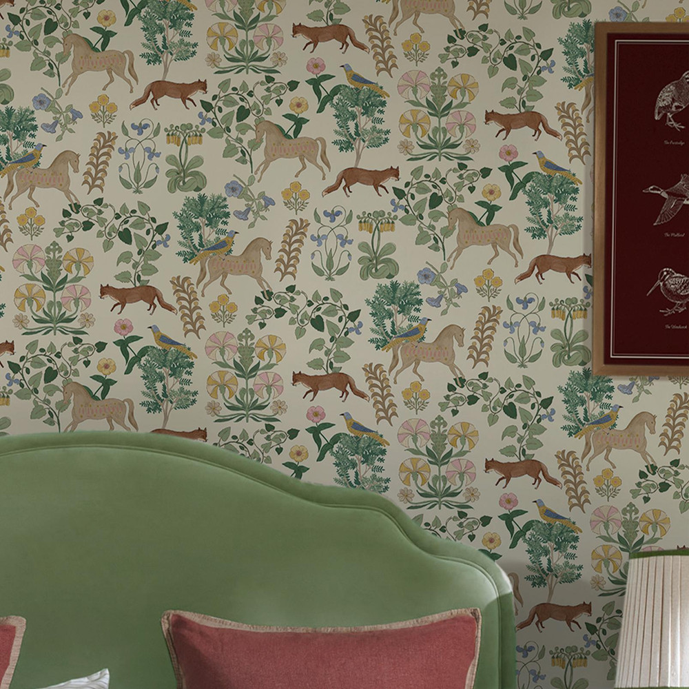 Joules Folk Forest Floral Multi Wallpaper - 145378_ROOMSET_FOLK FOREST FLORAL_02.jpg
