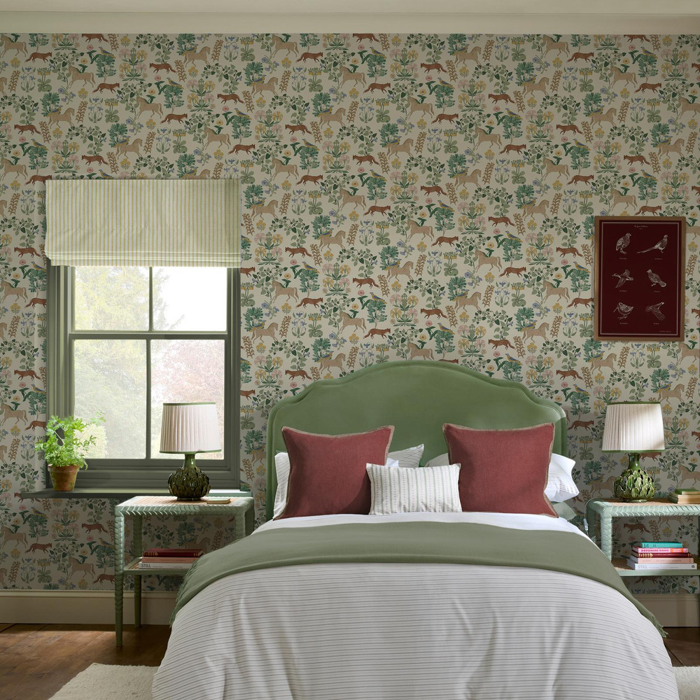 Joules Folk Forest Floral Multi Wallpaper - 145378_ROOMSET_FOLK FOREST FLORAL_01.jpg