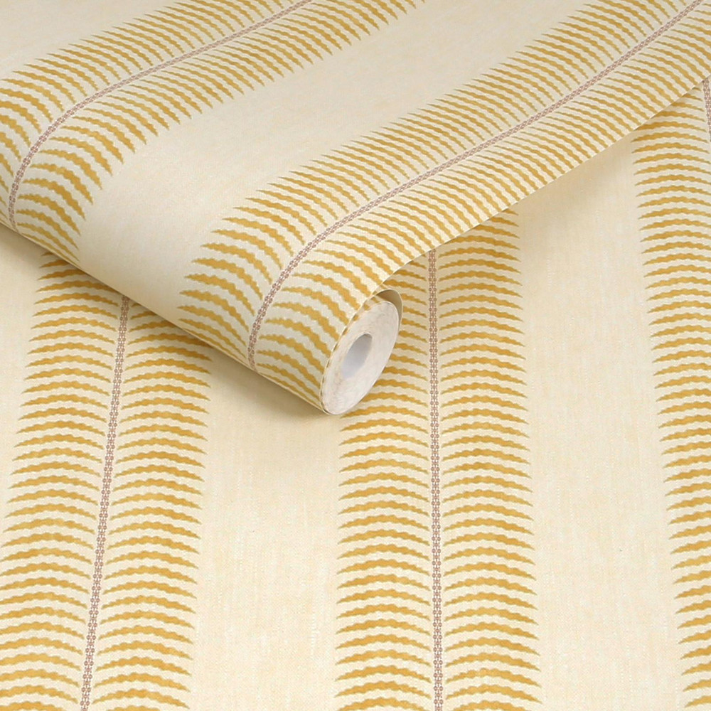 Joules Palm Leaf Stripe Cream & Yellow Wallpaper - 145379_ROLLSHOT_PALM LEAF STRIPE_01.jpg
