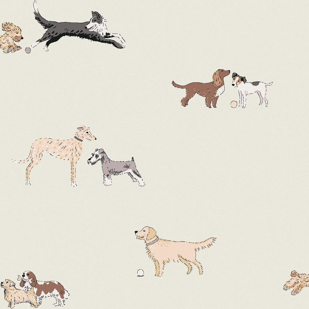 Sophie Allport Doggy Daycare Off White Wallpaper - 146866_TILE_DOGGY DAYCARE OFF WHITE_01.jpg