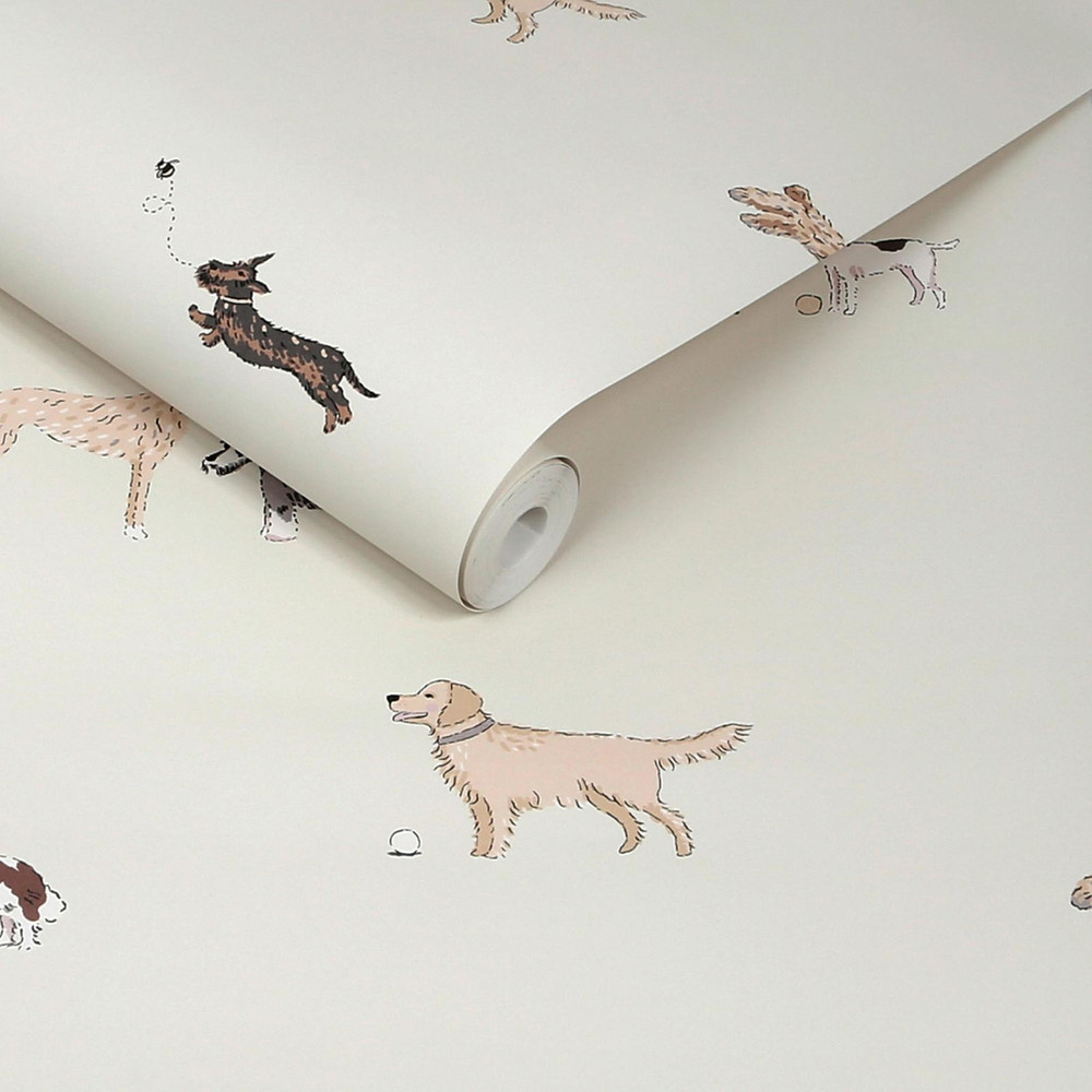Sophie Allport Doggy Daycare Off White Wallpaper - 146866_ROLLSHOT_DOGGY DAYCARE OFF WHITE_01.jpg