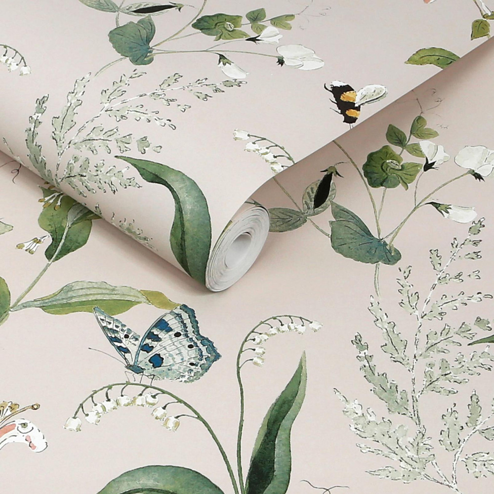 Sophie Allport Wild Floral Rutland Stone Wallpaper - 146864_ROLLSHOT_WILD FLORAL RUTLAND STONE_01.jpg