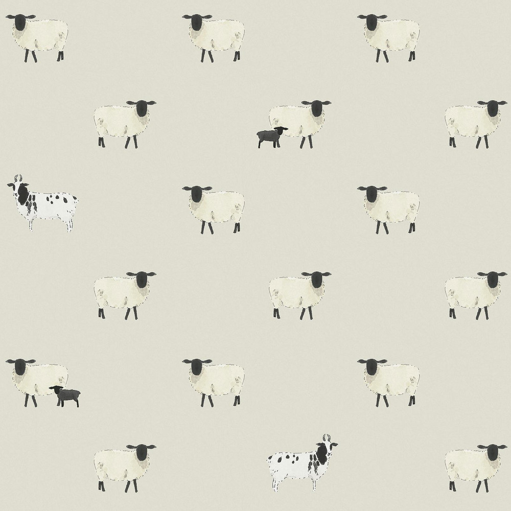 Sophie Allport Sheep Off White Wallpaper - 146861_TILE_SHEEP OFF WHITE_01.jpg