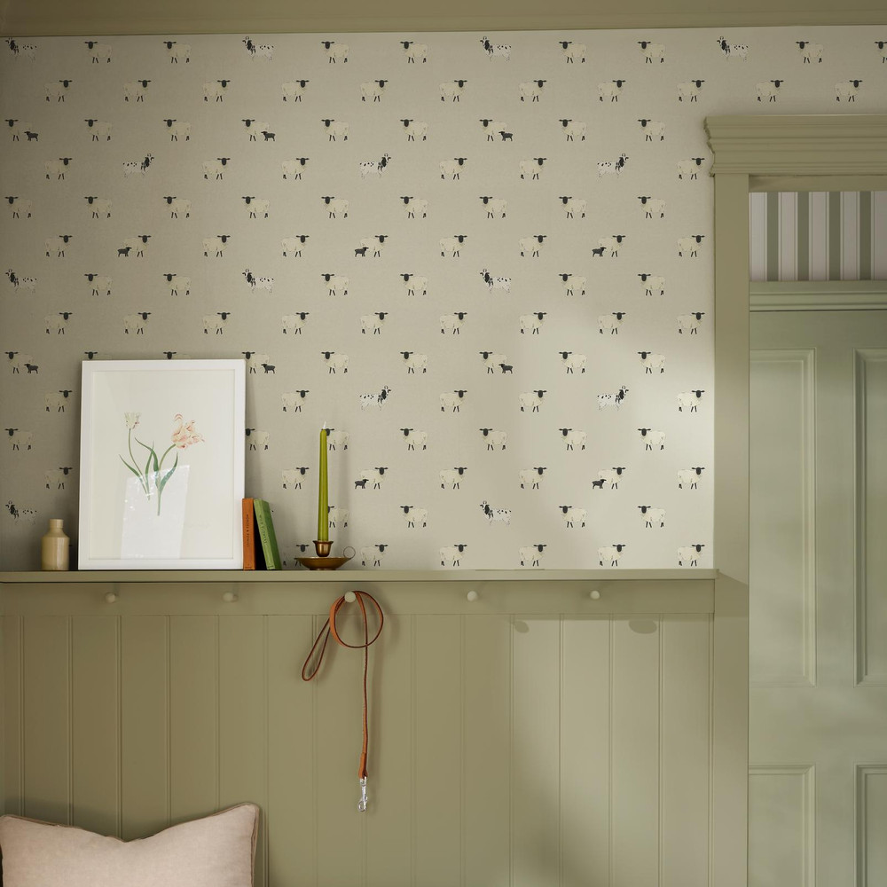 Sophie Allport Sheep Off White Wallpaper - 146861_ROOMSET_SHEEP OFF WHITE_01.jpg