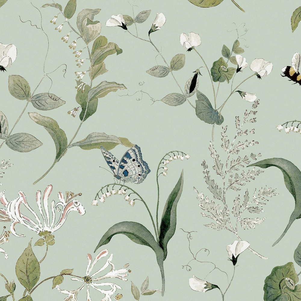Sophie Allport Wild Floral Pale Mint Wallpaper - 146865_TILE_WILD FLORAL PALE MINT_01.jpg