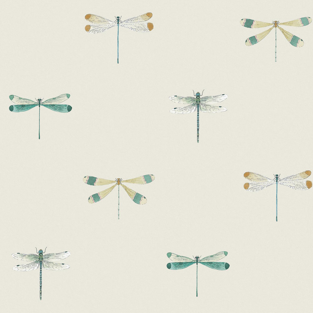 Sophie Allport Watercolour Dragonfly Off White Wallpaper - 146858_TILE_WATERCOLOUR DRAGONFLY OFF WHITE_01.jpg