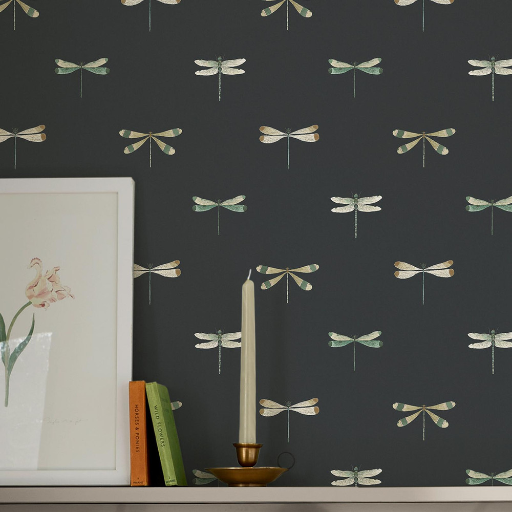 Sophie Allport Watercolour Dragonfly Oundle Navy Wallpaper - 146857_ROOMSET_WATERCOLOUR DRAGONFLY OUNDLE NAVY_02.jpg