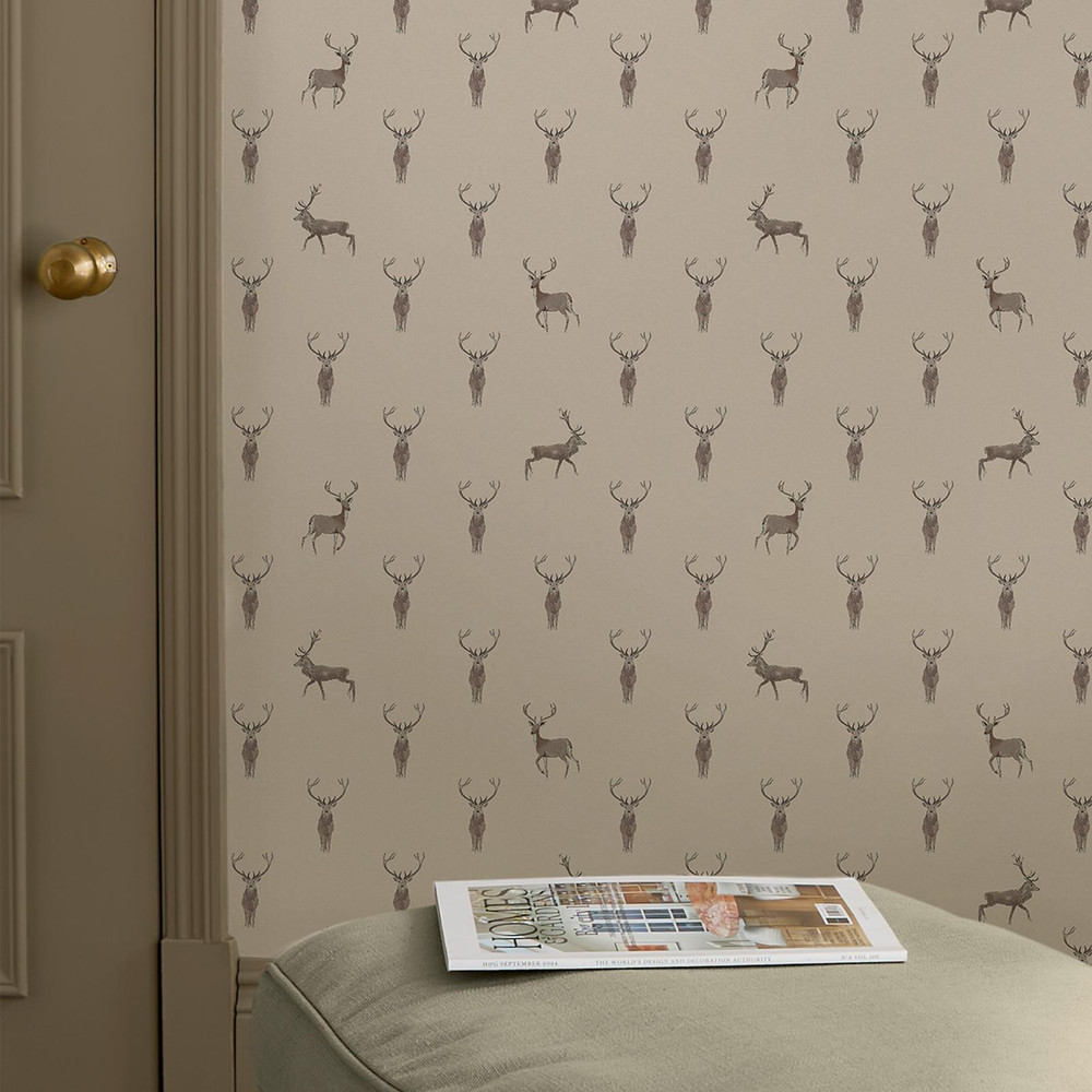 Sophie Allport Highland Stag Rutland Stone Wallpaper - 146855_ROOMSET_HIGHLAND STAG RUTLAND STONE_02.jpg