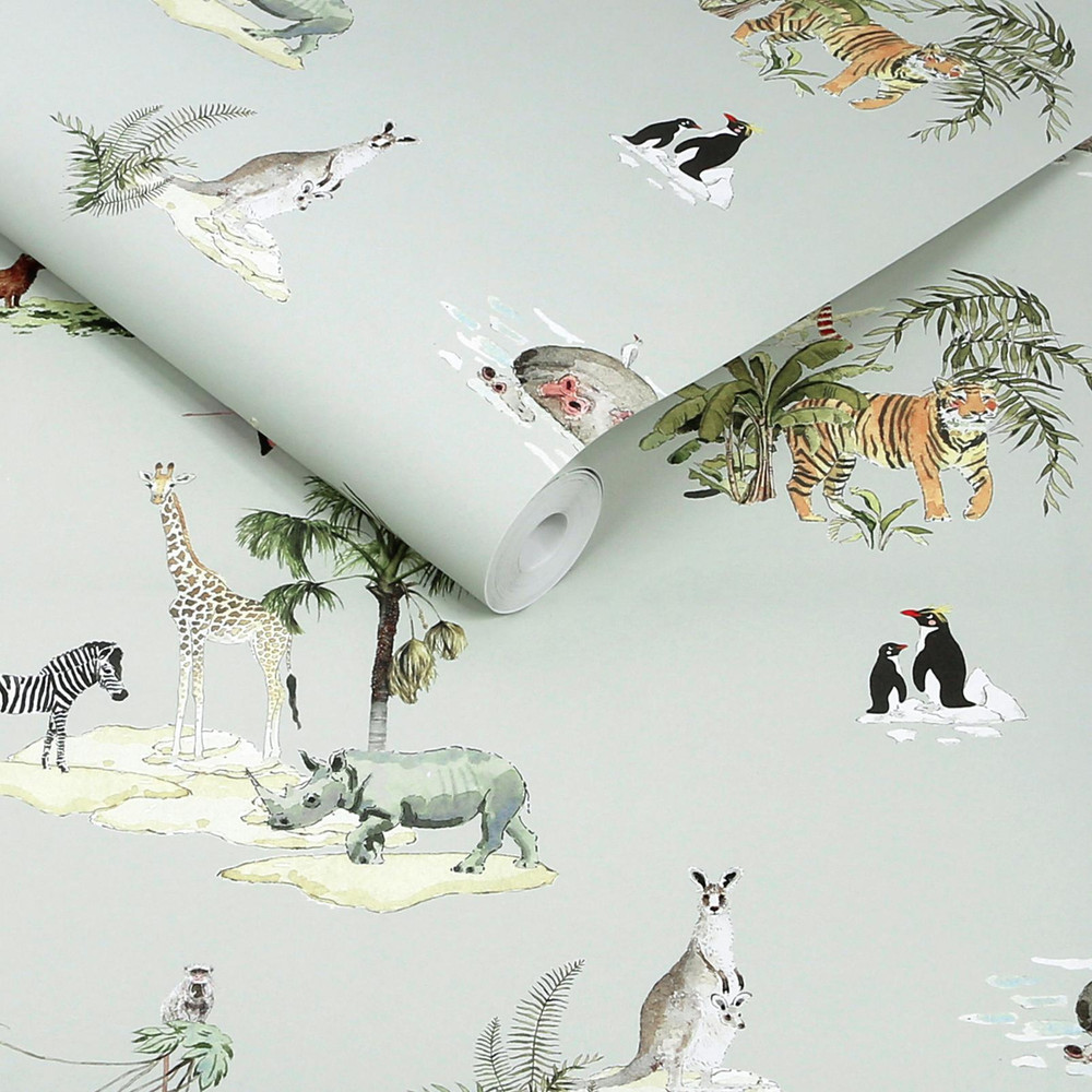 Sophie Allport Animals of the World Misty Blue Wallpaper - 146833_ROLLSHOT_ANIMALS OF THE WORLD MISTY BLUE_01.jpg