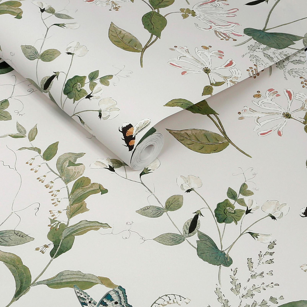 Sophie Allport Wild Floral Langham White Wallpaper - 146830_ROLLSHOT_WILD FLORAL LANGHAM WHITE_01.jpg