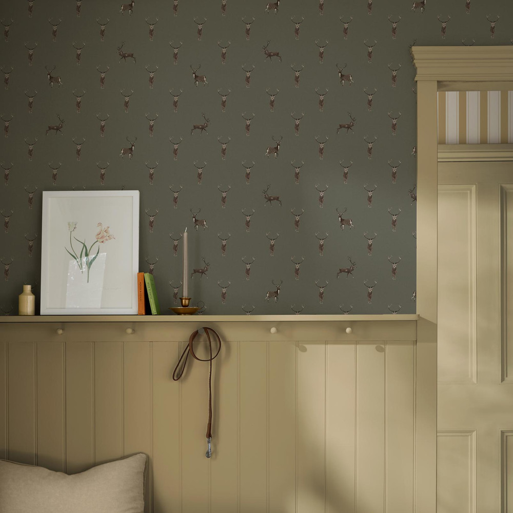 Sophie Allport Highland Stag Charcoal Wallpaper - 146854_ROOMSET_HIGHLAND STAG CHARCOAL_01.jpg