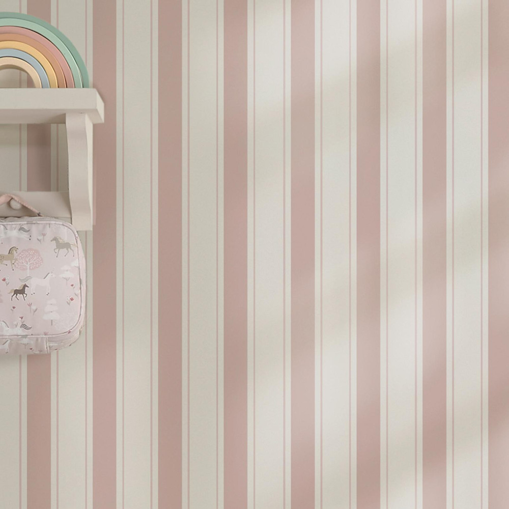 Sophie Allport Oundle Stripe Cottesmore Blush Wallpaper - 146846_ROOMSET_OUNDLE STRIPE COTTESMORE BLUSH_02.jpg
