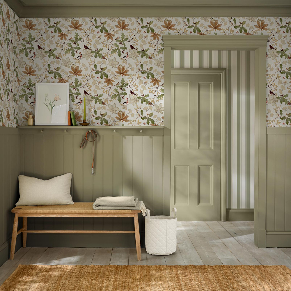 Sophie Allport Orchard Birds Warm Sand Wallpaper - 146852_ROOMSET_ORCHARD BIRDS WARM SAND_01.jpg