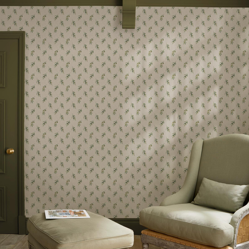 Sophie Allport Olive Branch Woven Wicker Wallpaper - 146850_ROOMSET_OLIVE BRANCH WOVEN WICKER_01.jpg